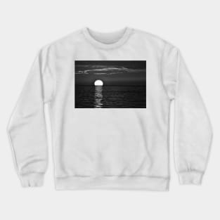 Black and White Sunset Crewneck Sweatshirt